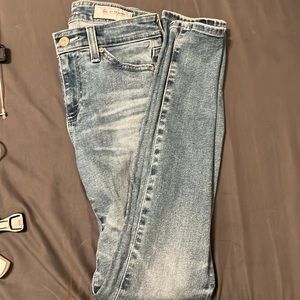 AG ADRIANO GOLDSCHMIED the mari high rise straight jean light wash 23 23R NWOT